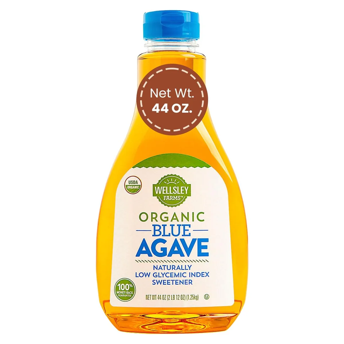Wellsley Farms Organic Blue Agave Syrup, 44 oz bottle