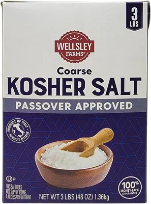 Wellsley Farms Coarse Kosher Salt, 3 lb box