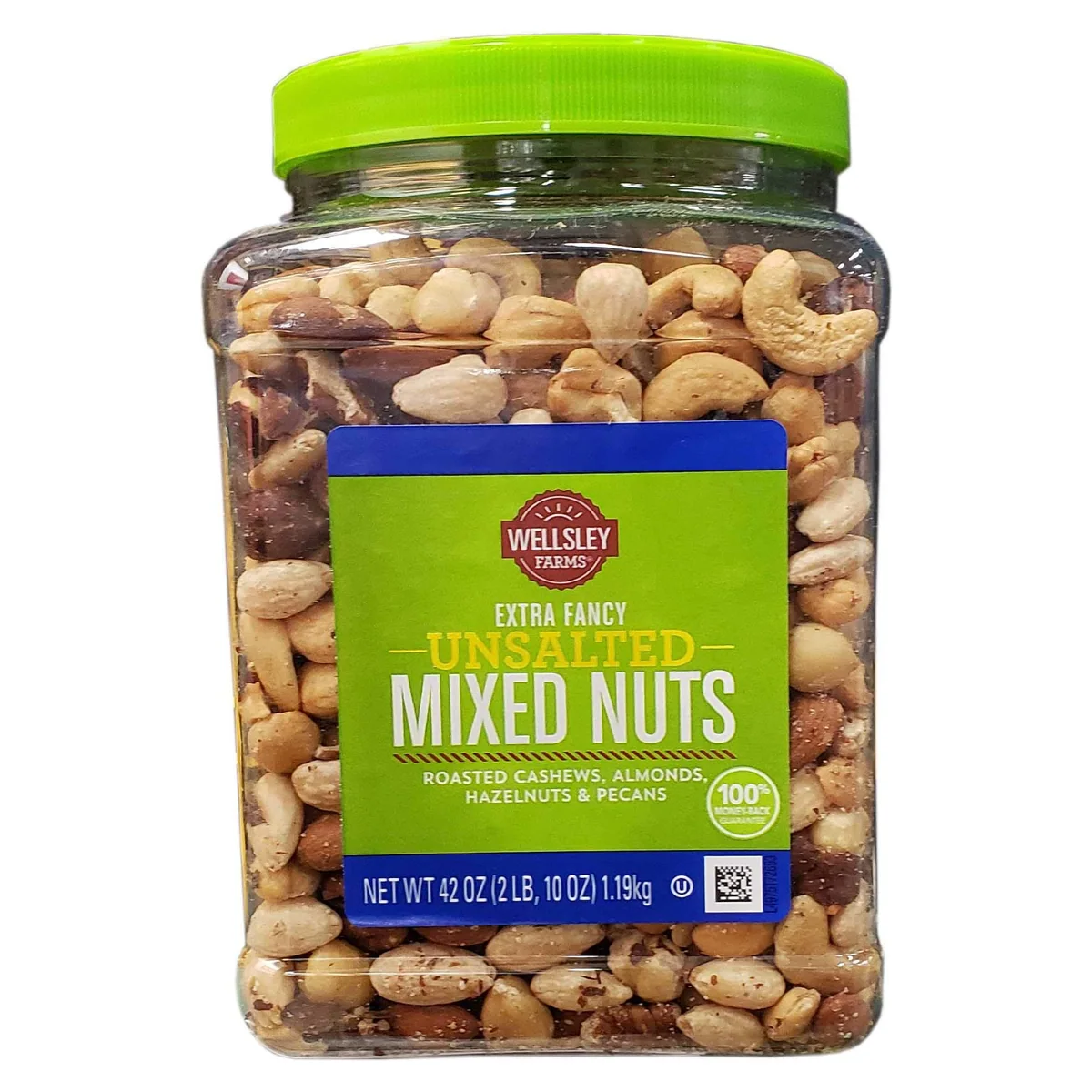 Wellsley Farms Extra Fancy Mixed Nuts, Unsalted, 42 oz jar