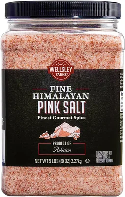 Wellsley Farms Fine Himalayan Pink Salt, 5 lb container