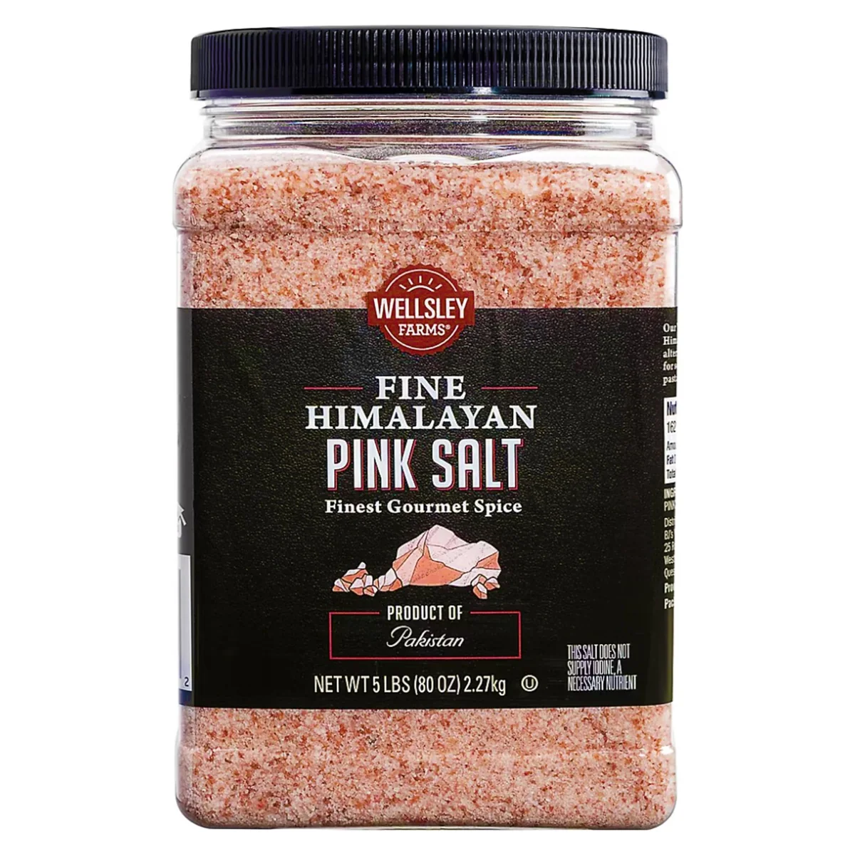 Wellsley Farms Fine Himalayan Pink Salt, 5 lb container