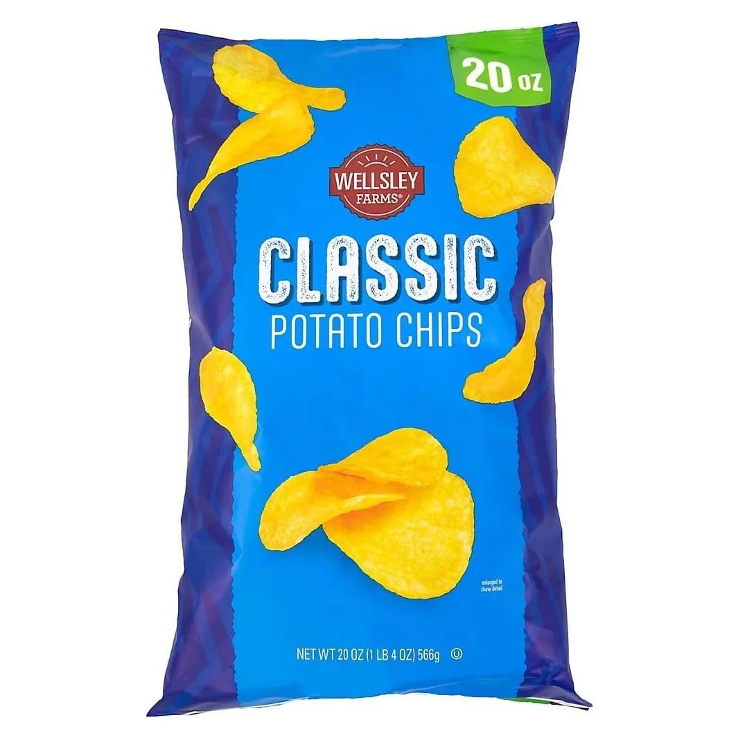 Wellsley Farms Classic Potato Chips, 20 oz bag